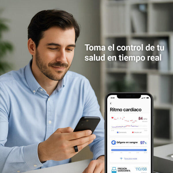 osoji ring – anillo inteligente para salud y bienestar negro