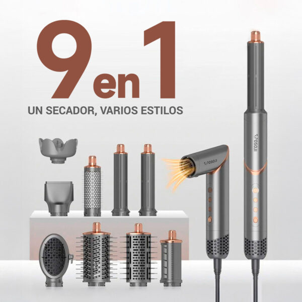 estilizador de cabello m8 9 accesorios