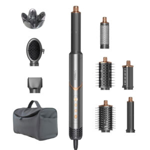 estilizador de cabello m8 9 accesorios + estuche de viaje