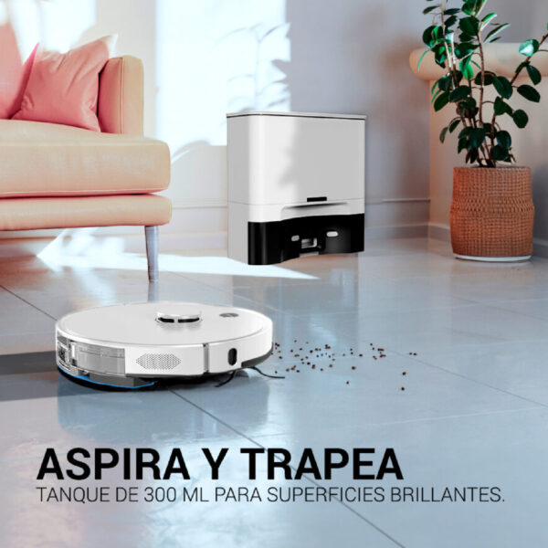 robot aspiradora y trapeador con autovaciado d1000 pro