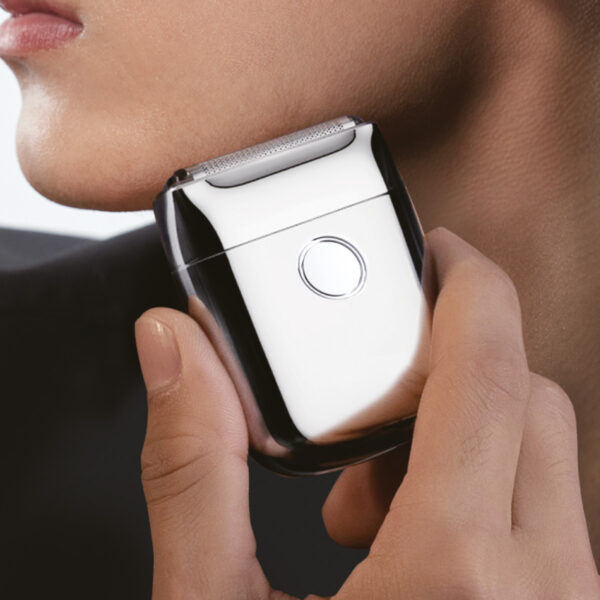 mini shaver osoji s3 plateada afeitadora portable