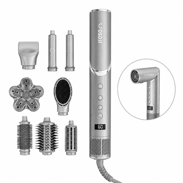 multiestilizador de cabello m10 con 8 accesorios