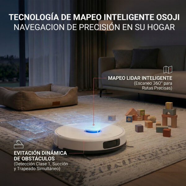osoji d2000 pro | aspiradora robot y trapeadora con estación todo en uno